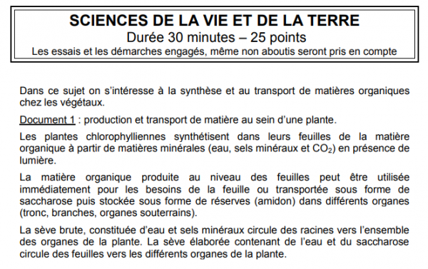 DNB 2018 : Le Sujet De Pondichéry SVT Et Technologie | Vive Les SVT ...